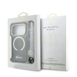 Guess IML Glitter Script Strap MagSafe Black iPhone 17 Pro Tok