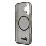 Guess IML Glitter Script Strap MagSafe Black iPhone 17 Tok
