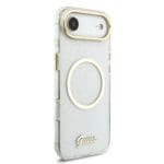 Guess IML Glitter Script Strap MagSafe Transparent iPhone 17 Air Tok