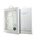 Guess IML Glitter Script Strap MagSafe Transparent iPhone 17 Pro Tok