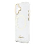 Guess IML Glitter Script Strap MagSafe Transparent iPhone 17 Tok