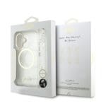 Guess IML Glitter Script Strap MagSafe Transparent iPhone 17 Tok