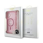 Guess IML Glitter Strap MagSafe Pink iPhone 16 Plus Tok
