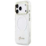 Guess IML Gradient Script Metal MagSafe White iPhone 17 Pro Tok