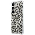 Guess IML Leopard Print Triangle MagSafe Black Samsung Galaxy S26 Tok