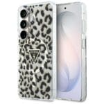 Guess IML Leopard Print Triangle MagSafe Black Samsung Galaxy S26 Tok