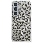 Guess IML Leopard Print Triangle MagSafe Black Samsung Galaxy S26 Tok