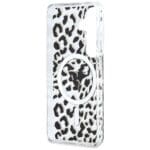 Guess IML Leopard Print Triangle MagSafe Black Samsung Galaxy S26 Tok