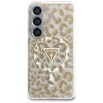 Guess IML Leopard Print Triangle MagSafe Brown Samsung Galaxy S26 Tok