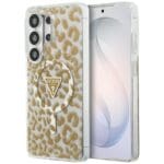Guess IML Leopard Print Triangle MagSafe Brown Samsung Galaxy S26 Ultra Tok