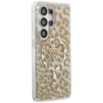 Guess IML Leopard Print Triangle MagSafe Brown Samsung Galaxy S26 Ultra Tok