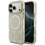 Guess IML Peony Dot MagSafe Beige iPhone 17 Pro Max Tok