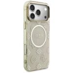 Guess IML Peony Dot MagSafe Beige iPhone 17 Pro Max Tok