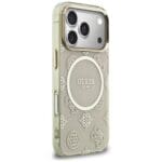 Guess IML Peony Dot MagSafe Beige iPhone 17 Pro Tok