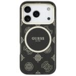 Guess IML Peony Dot MagSafe Black iPhone 17 Pro Tok
