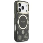 Guess IML Peony Dot MagSafe Black iPhone 17 Pro Tok
