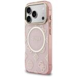 Guess IML Peony Dot MagSafe Pink iPhone 17 Pro Tok