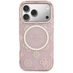 Guess IML Peony Dot MagSafe Pink iPhone 17 Pro Tok
