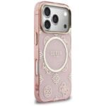 Guess IML Peony Dot MagSafe Pink iPhone 17 Pro Tok