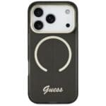 Guess IML Script Metal MagSafe Black iPhone 17 Pro Max Tok