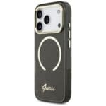 Guess IML Script Metal MagSafe Black iPhone 17 Pro Tok