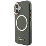 Guess IML Script Metal MagSafe Black iPhone 17 Tok