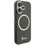 Guess IML Script Metal MagSafe Black iPhone 17 Tok