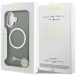 Guess IML Script Metal MagSafe Black iPhone 17 Tok