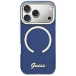 Guess IML Script Metal MagSafe Blue iPhone 17 Pro Max Tok
