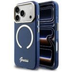 Guess IML Script Metal MagSafe Blue iPhone 17 Pro Tok