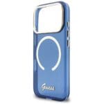 Guess IML Script Metal MagSafe Blue iPhone 17 Pro Tok