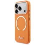 Guess IML Script Metal MagSafe Orange iPhone 17 Pro Max Tok