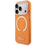 Guess IML Script Metal MagSafe Orange iPhone 17 Pro Tok