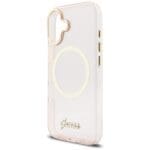 Guess IML Script Metal MagSafe Pink iPhone 17 Tok