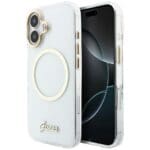 Guess IML Script Metal MagSafe Transparent iPhone 17 Tok