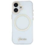 Guess IML Script Metal MagSafe Transparent iPhone 17 Tok