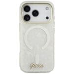 Guess IML Shell Script Metal MagSafe White iPhone 17 Pro Max Tok