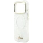 Guess IML Shell Script Metal MagSafe White iPhone 17 Pro Max Tok