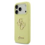 Guess Liquid Silicone 4G Metal Logo Yellow iPhone 17 Pro Tok