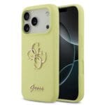 Guess Liquid Silicone 4G Metal Logo Yellow iPhone 17 Pro Tok