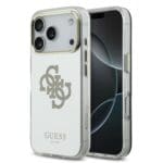 Guess PC/TPU Mirror 4G Glitter Logo MagSafe Gold iPhone 17 Pro Max Tok