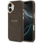 Guess Peony Hot Stamp MagSafe Brown iPhone 17 Tok