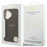 Guess Peony Hot Stamp MagSafe Brown iPhone 17 Tok
