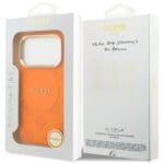 Guess Peony Hot Stamp MagSafe Orange iPhone 17 Pro Tok