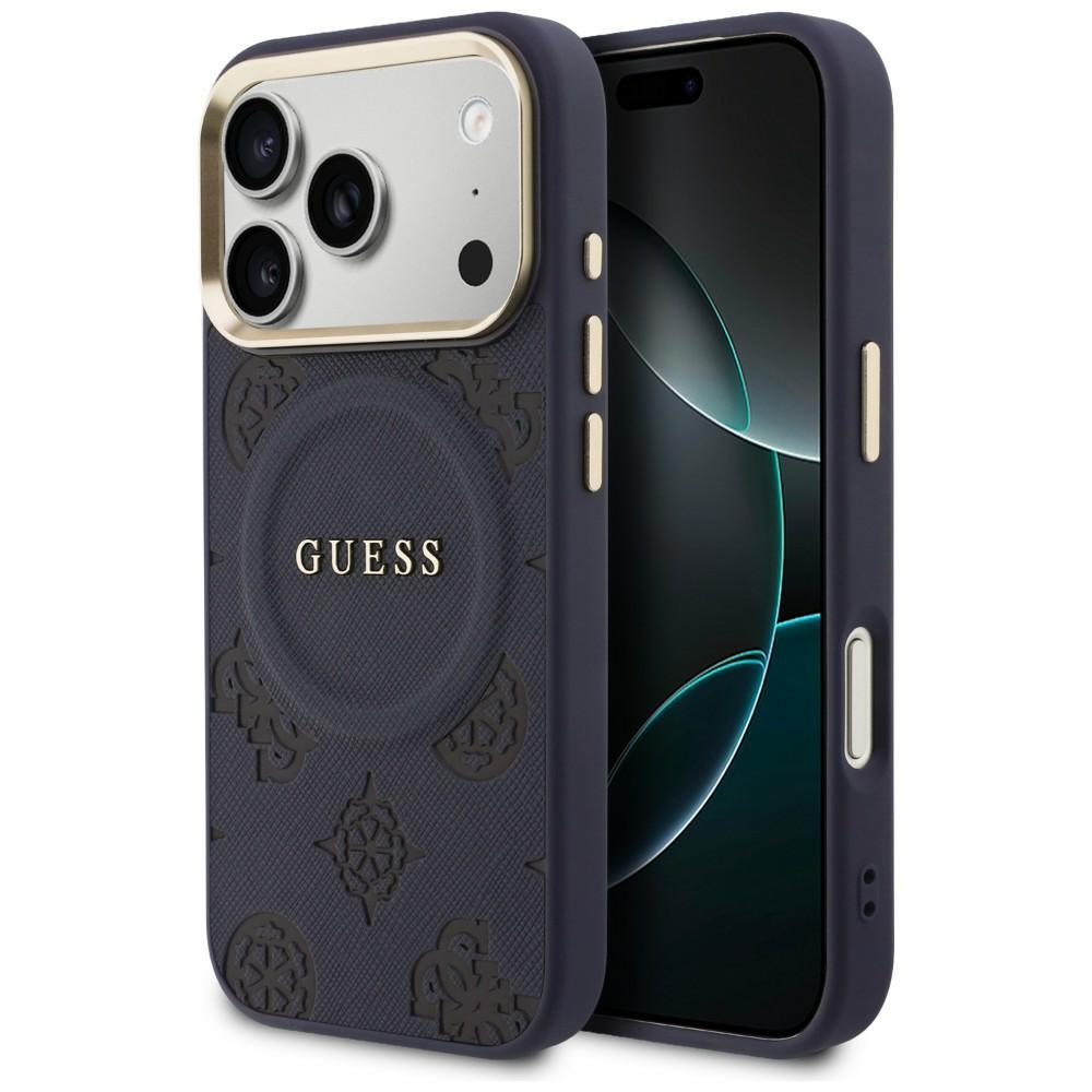 Guess Peony Hot Stamp MagSafe Sky Blue iPhone 17 Pro Max Tok