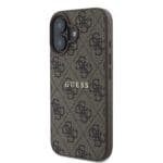 Guess PU 4G Classic Logo MagSafe Brown iPhone 16 Plus Tok