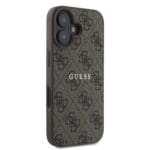 Guess PU 4G Classic Logo MagSafe Brown iPhone 16 Plus Tok