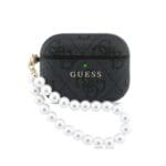 Guess PU 4G Classic Logo Pearl Strap Black AirPods Pro Tok