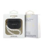 Guess PU 4G Classic Logo Pearl Strap Black AirPods Pro Tok