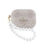 Guess PU 4G Classic Logo Pearl Strap Pink AirPods Pro Tok